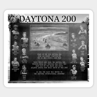 Daytona 200 beach race plaque Sticker